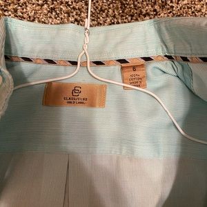 Long sleeve shirt teal button up size 6